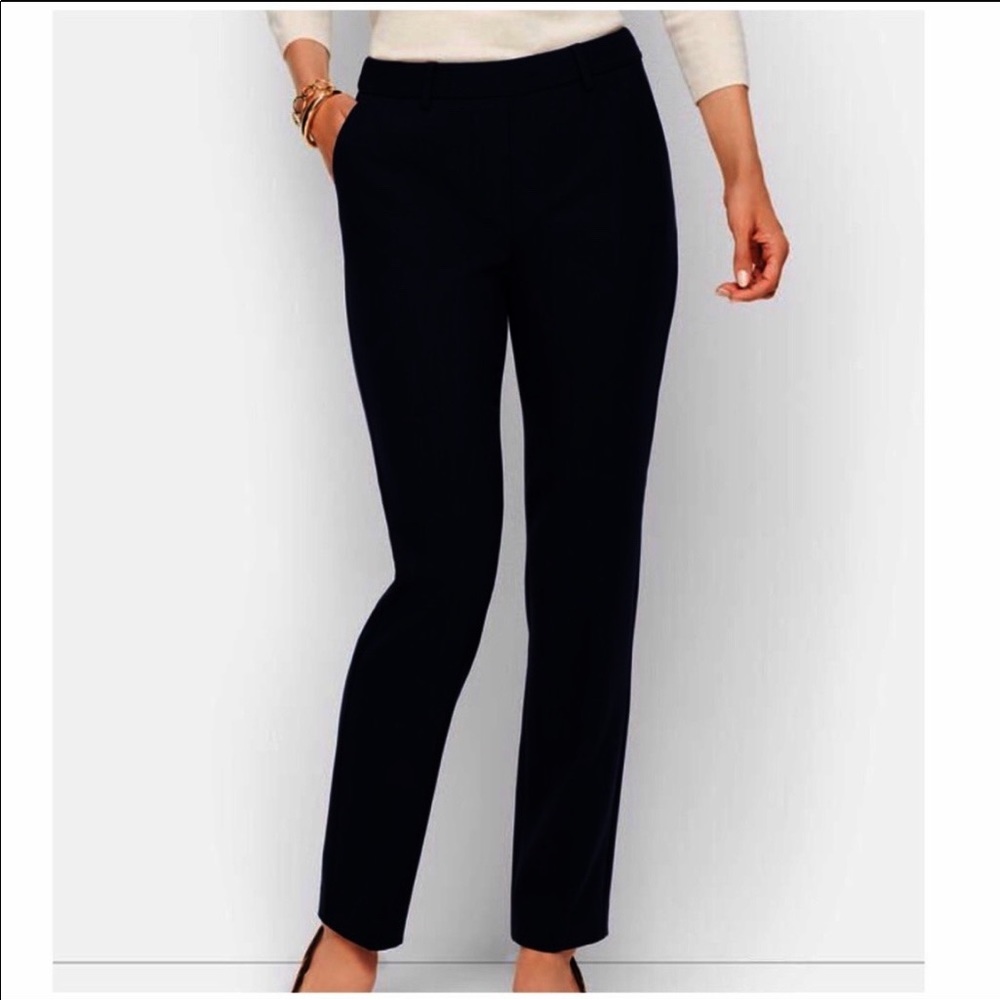 Talbots velvet black Heritage brushed cotton pants